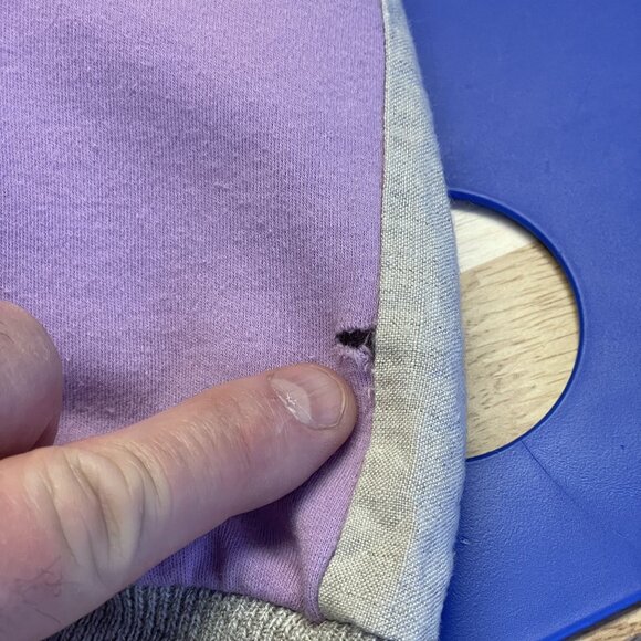 Vintage IB Diffusion Linen Bomber Jacket Large Zip 90s Cruise Vacation Hong Kong - Picture 9 of 12